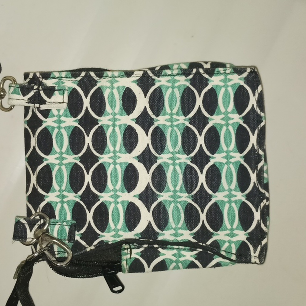 ZAND Amsterdam small crossbody canvas bag - adjustable strap - green/black - Picture 4 of 4